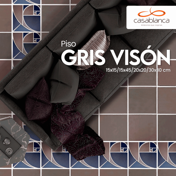 Arc.lc Bald. 30X30 Gris Vision 1M/C