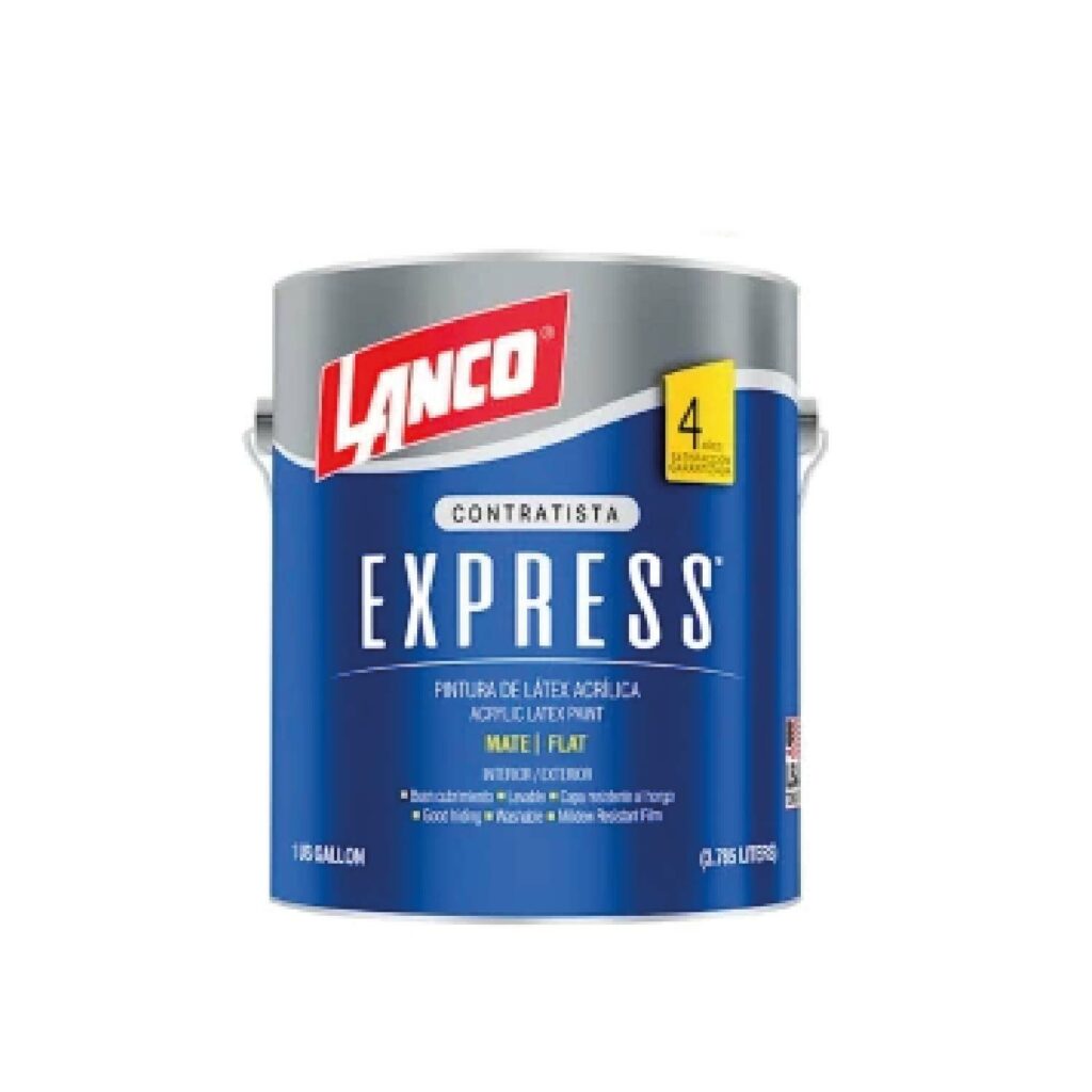 Lanco Express Coat Latex Blanco 1Ga Casa de Materiales S.A