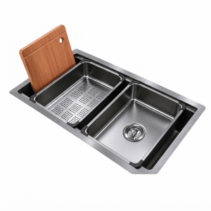 Fregador Sencillo Kb Nm851-6843 Emboss.-Black
