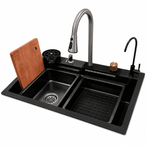 Fregador C/Cascada RAIN YL6846 SS201