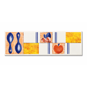 Bordillo Dec 8X25 Kitchen Azul